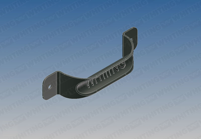 Grab Handle Top Coated Black Enamel
